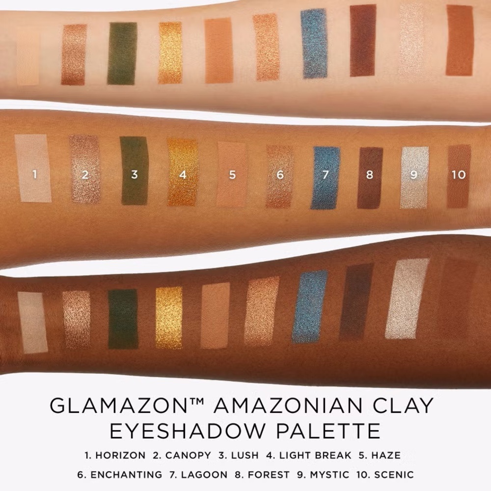 Tarte Glamazon Amazonian Clay Eyeshadow Palette 10 Shades NIB - Picture 6 of 9